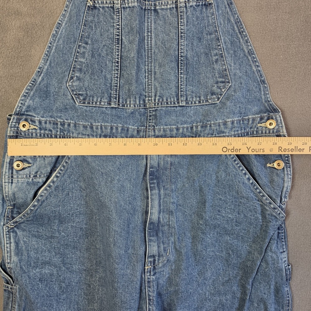 GAP Bib Carpenter Overalls Vintage ? Good Condition Zip Fly Adult Men's Sz LARGE - Picture 8 of 9